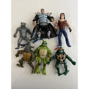 TMNT Teenage Mutant Ninja Turtles Lot 10 5” Figures Mirage Studios 2002-03